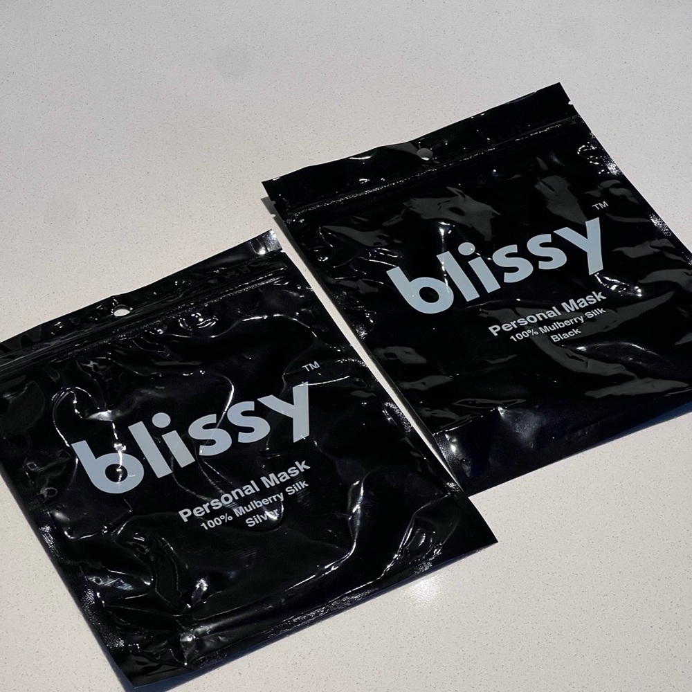 (2 Pairs) Blissy Personal Masks- face masks /Black and Silver